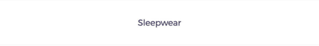 Sleepwear