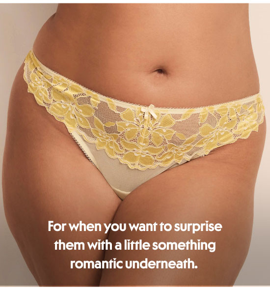 For when you want to surprise them with a little something romantic underneath.